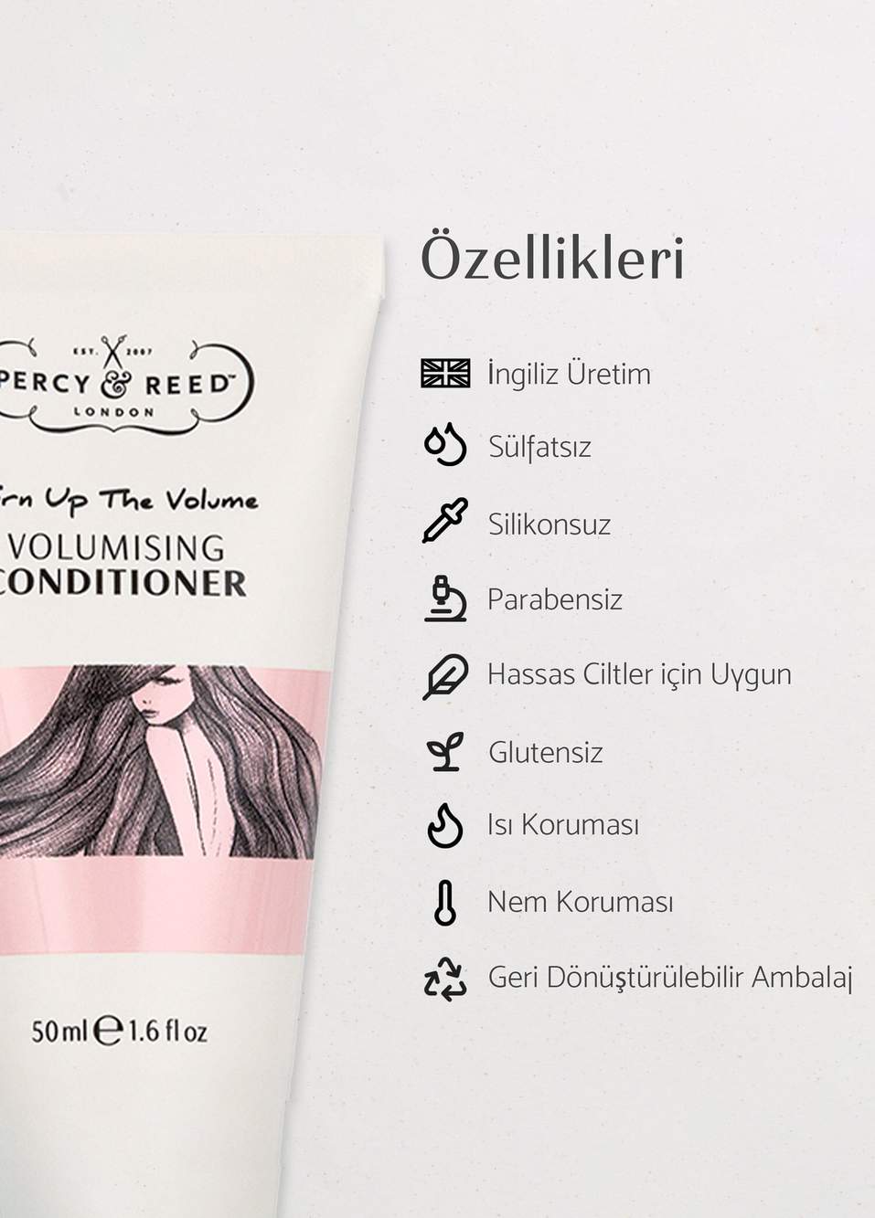 Turn Up The Volume Hacimlendirici Saç Bakım Kremi 50 ml — Product image 3 of 5