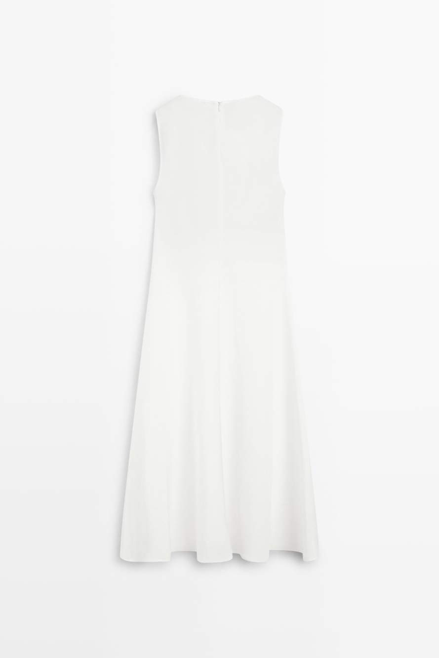Flowing linen midi dress — Product image 5 of 14