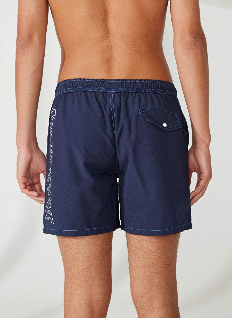 Murphy&Nye Lacivert Erkek Bağlamalı Bel Şort NEW SWIMM BOXER — صورة المنتج 5 من 5