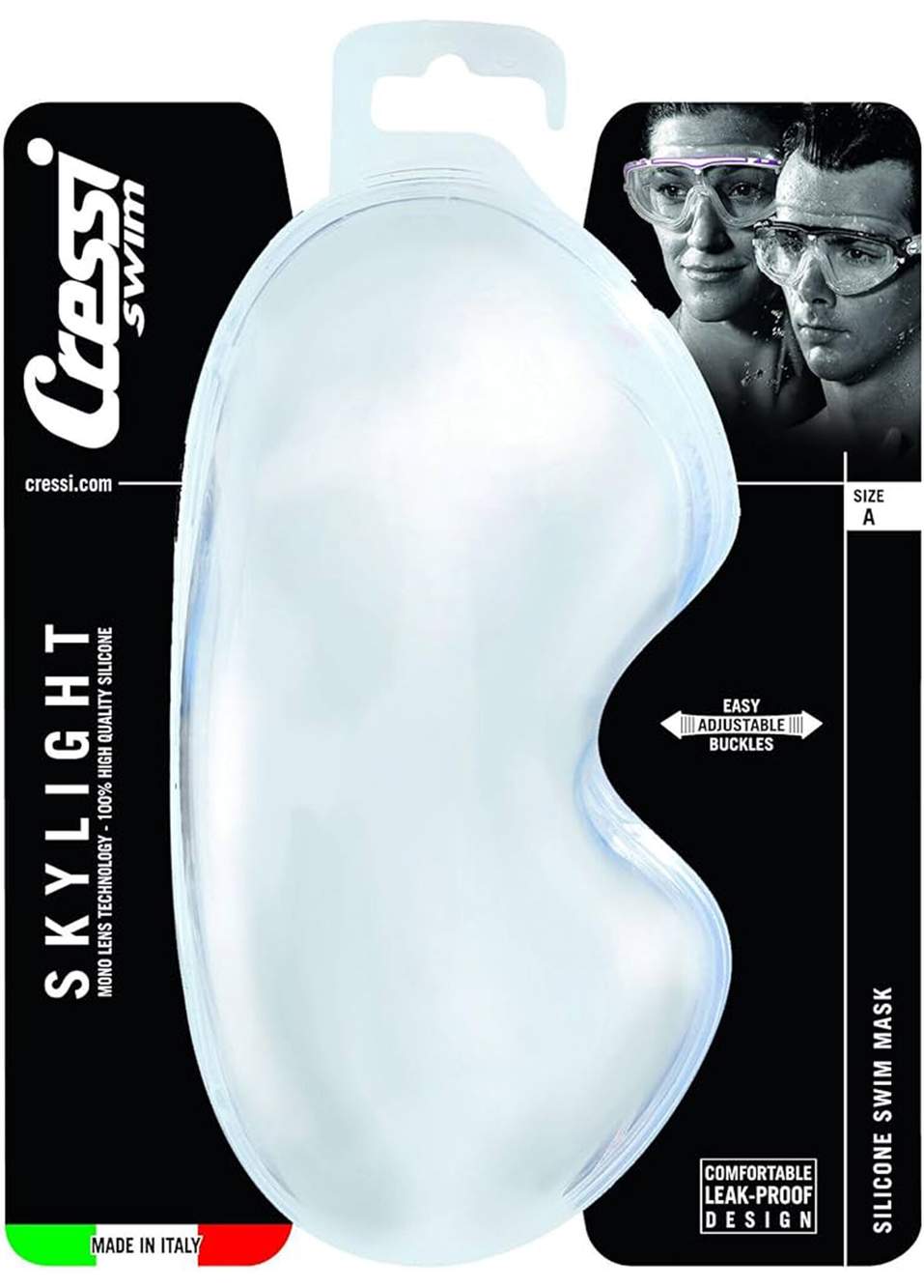 Skylight Mirror Black Swimming Goggles — صورة المنتج 4 من 4