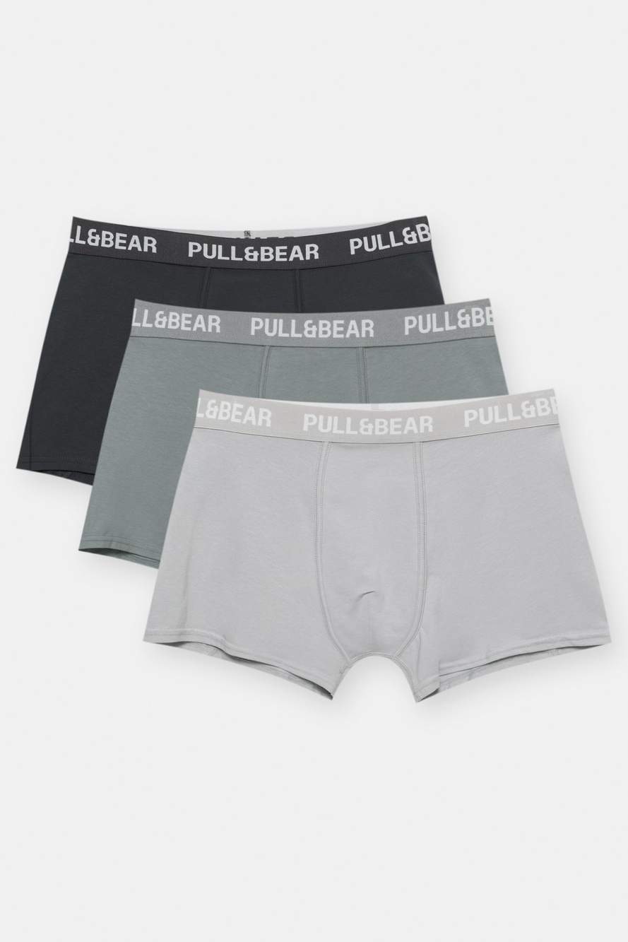 Pack of 3 grey boxers — Product image 1 of 7