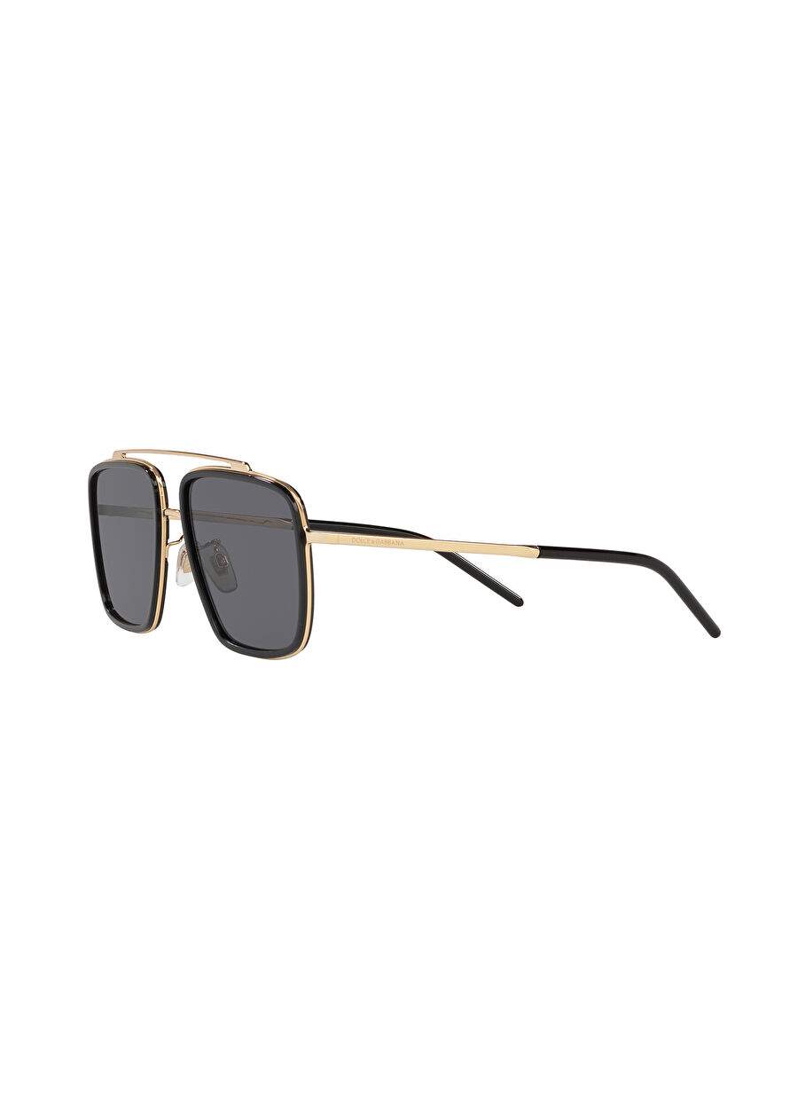 Dolce&Gabbana DG2220 Kare Siyah Erkek Polarize Güneş Gözlüğü — صورة المنتج 3 من 12