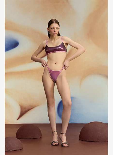 Mintaka Magenta Pink Burgundy Suspended Athlete Bikini Team