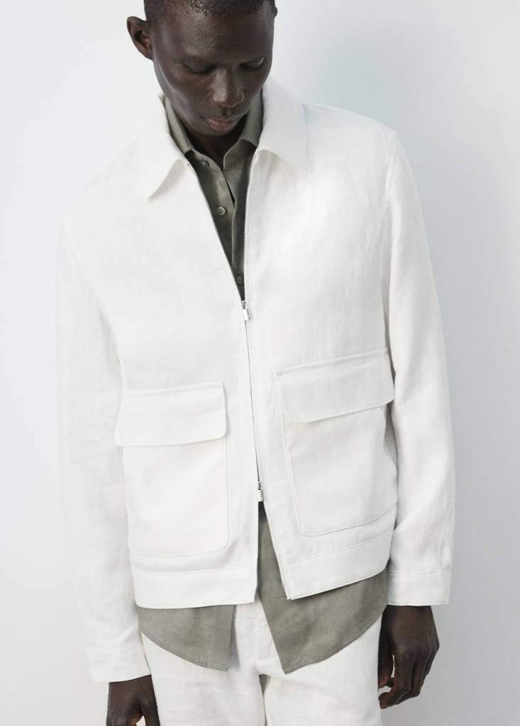 100% linen jacket with pockets — Product image 5 of 30
