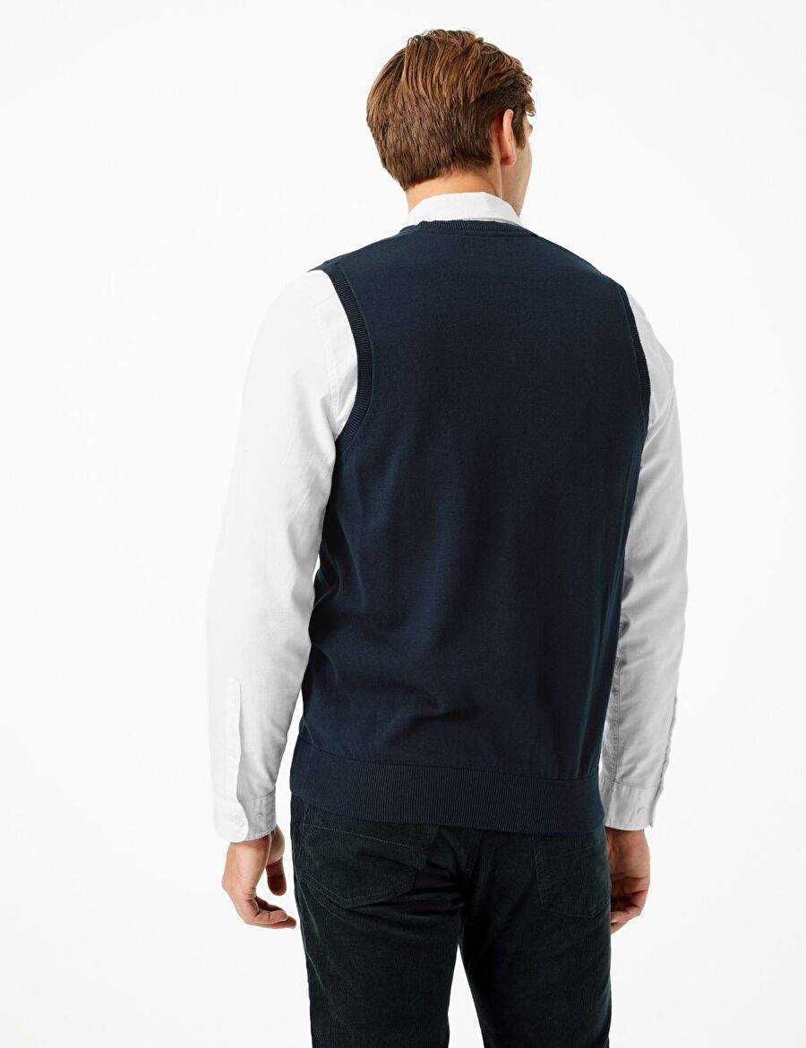 Pure Cotton V Collar Sweater — Product image 3 of 5