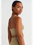 Single Shoulder Back Rope Sports Bra Soil Green — Product image 28 of 30