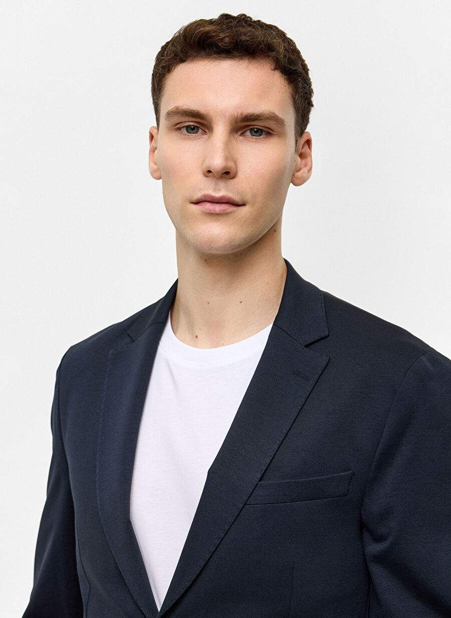 Back And Bond Lacivert Erkek Slim Fit Ceket B34s50032 — صورة المنتج 7 من 11