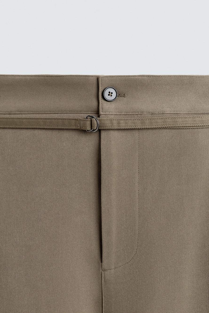 BALLOON FIT TROUSERS WITH PLEATS AND BELT — Product image 10 of 11