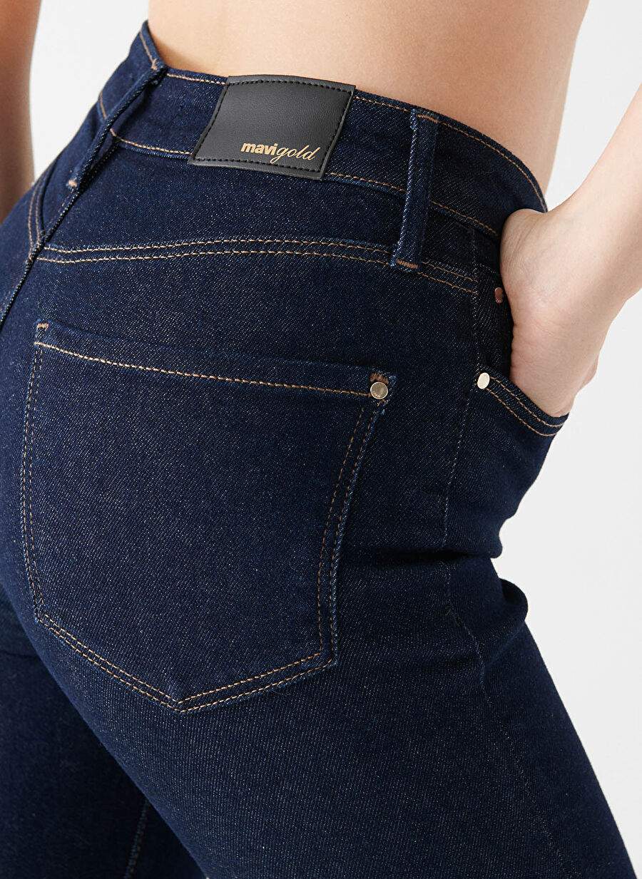 Mavi Sere Yüksek Bel Dar Paça Skinny Fit Kadın Denim Pantolon M100980-82996 — صورة المنتج 7 من 7