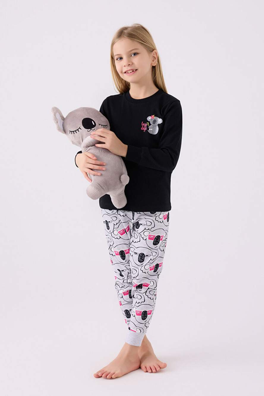 Rolypoly Kız Çocuk Siyah Uzun Kol Pijama Takım — Product image 3 of 5