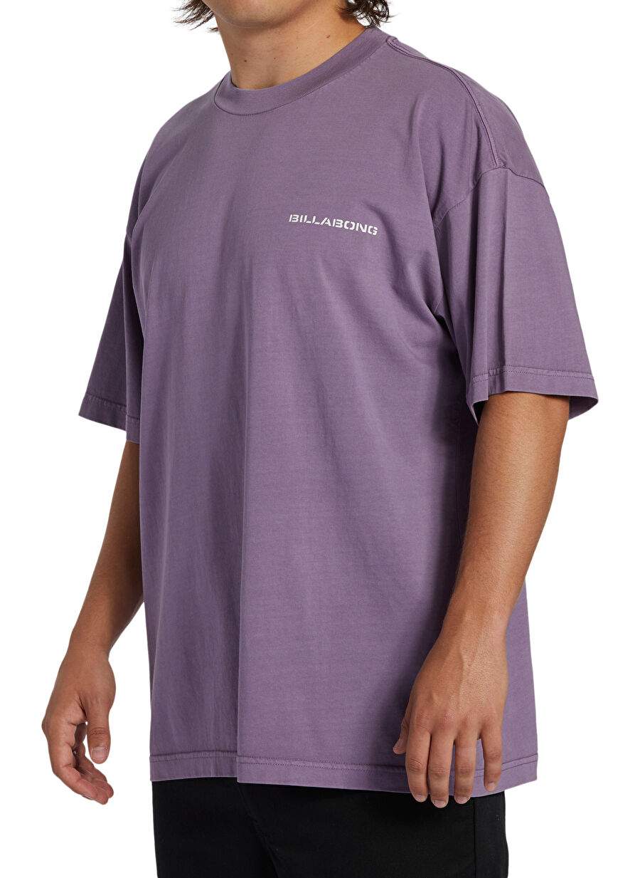Billabong ABYZT02309_PARADISE BURNIN TEES Purple Regular Fit Patterned Men's T-Shirt — Product image 3 of 7