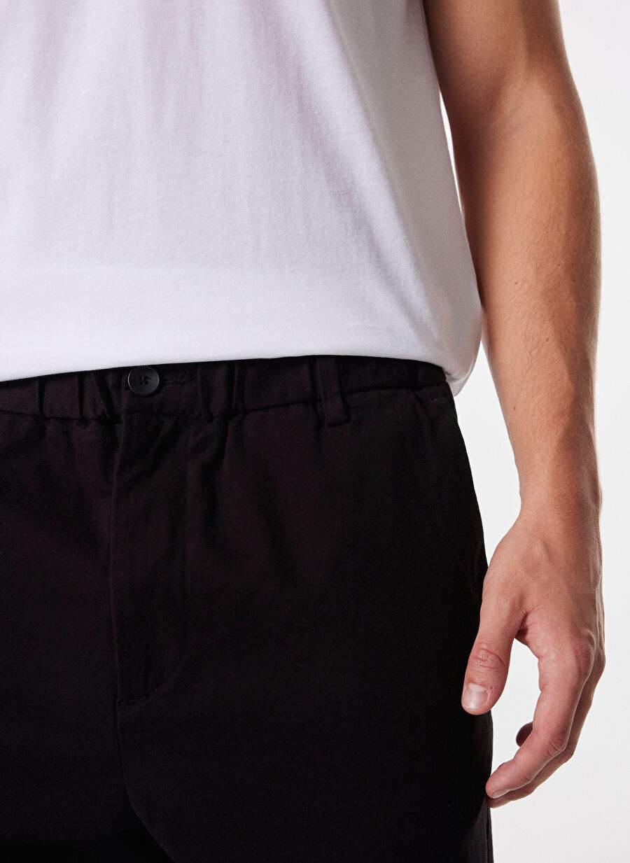 Limon Siyah Erkek Jogger Düz Pantolon MML4WM-PNT9516 — صورة المنتج 5 من 6