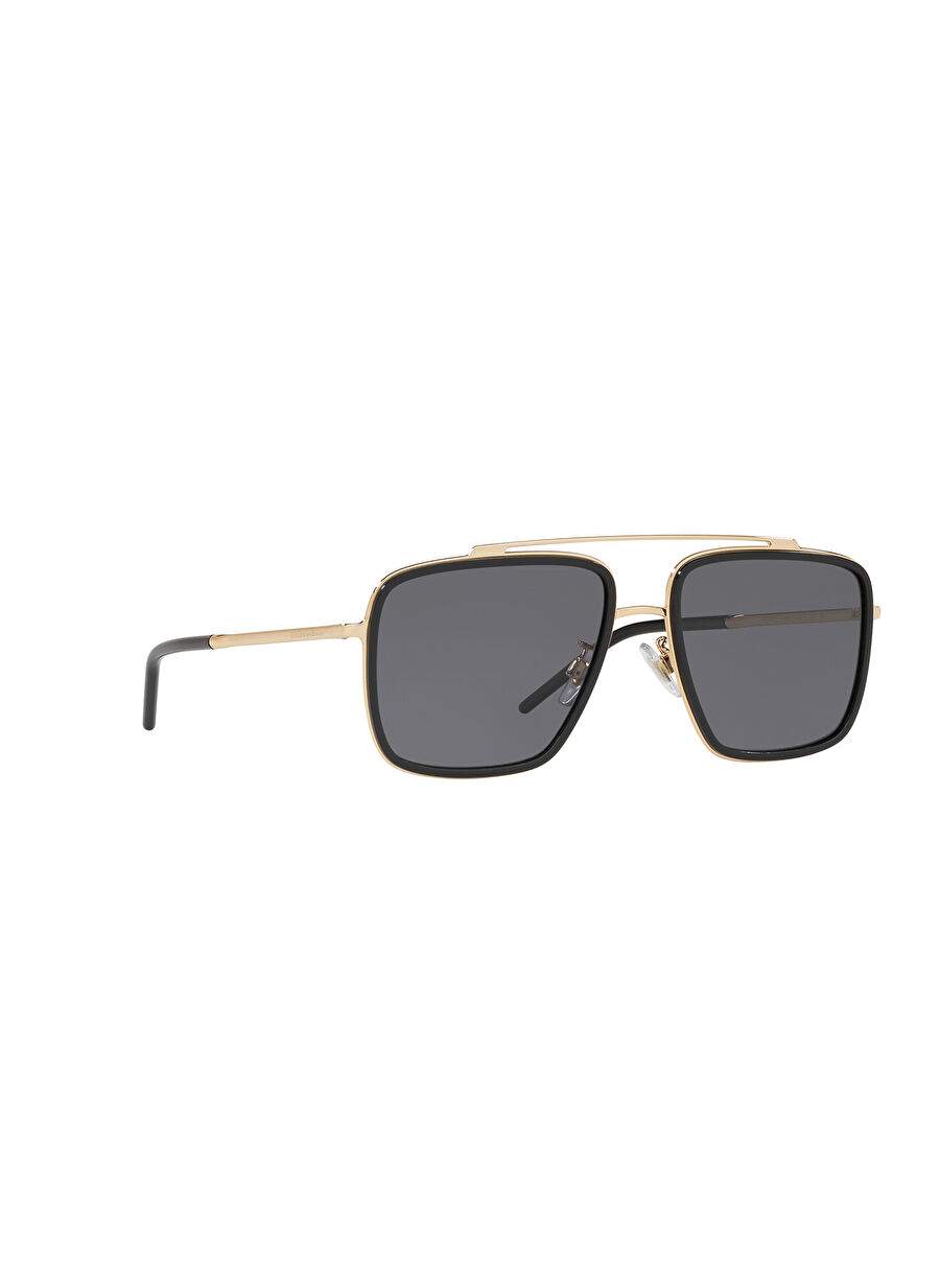 Dolce&Gabbana DG2220 Kare Siyah Erkek Polarize Güneş Gözlüğü — صورة المنتج 12 من 12