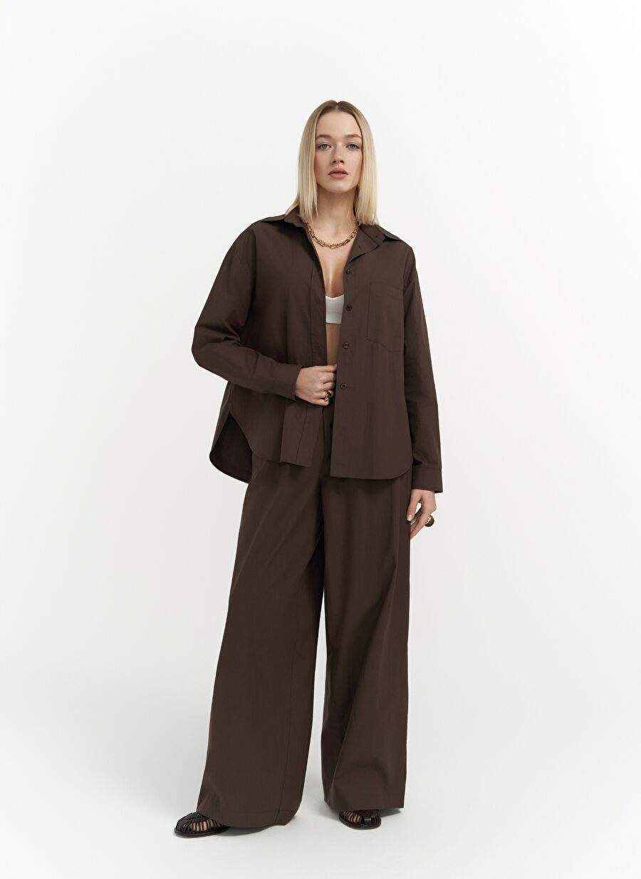 Mirabella Coffee Shirt Pants Suit — Product image 4 of 8