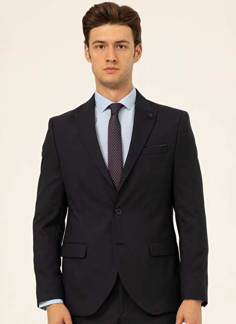 Slim Fit Navy Men's Suit TK1000600254