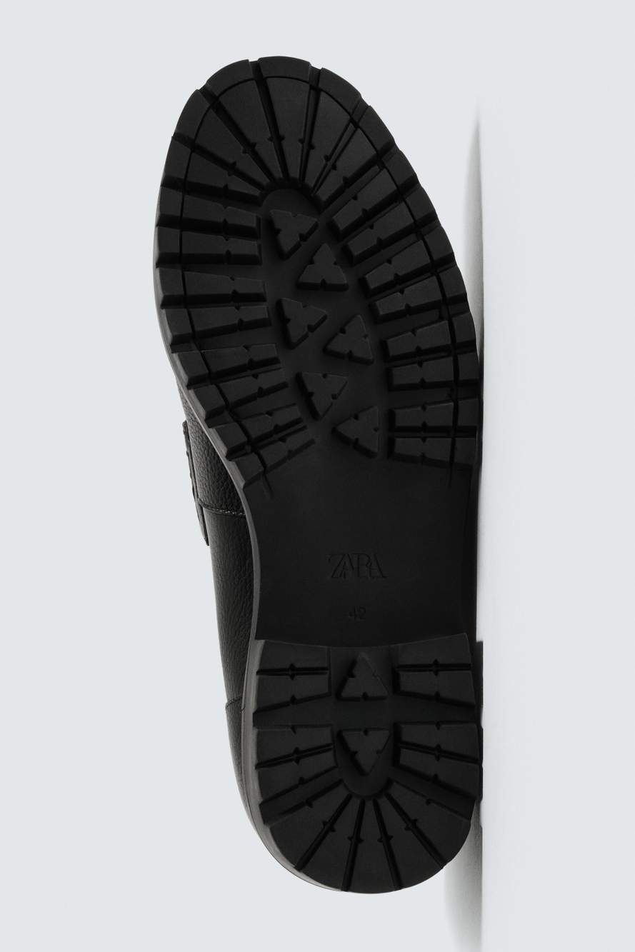 LEATHER LOAFERS WITH TRACK SOLE — Product image 7 of 7