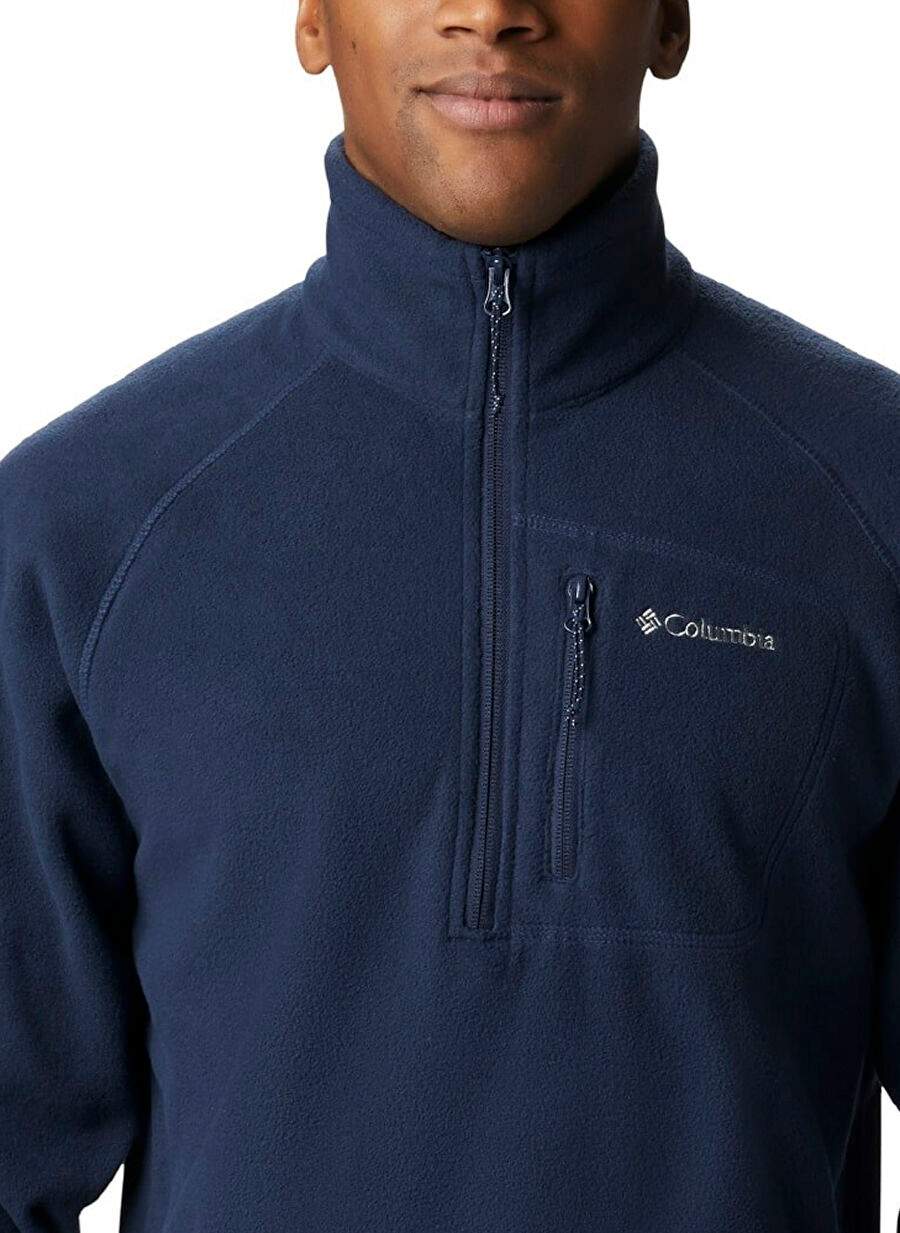 Columbia Mavi Erkek Dik Yaka Polar Sweatshırt FAST TREK™ III HALF ZIP FLEECE — صورة المنتج 3 من 4