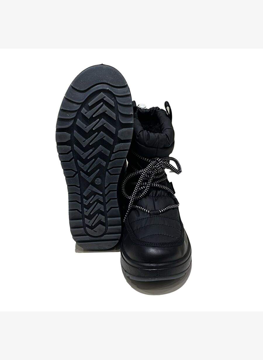 Kadın Bot (Kar) 6381 6J Jacalu textile upper and leather-Pu sole Black — Product image 3 of 4