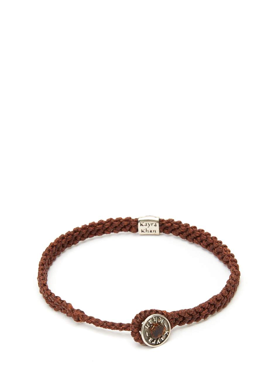 Peace Braided Wax Erkek Gümüş Bileklik — صورة المنتج 4 من 4