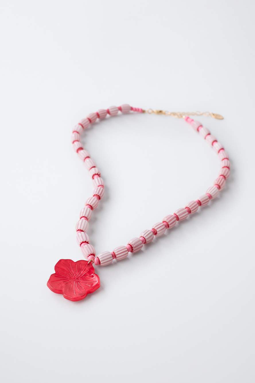 HIBISCUS BEAD NECKLACE — Product image 4 of 4