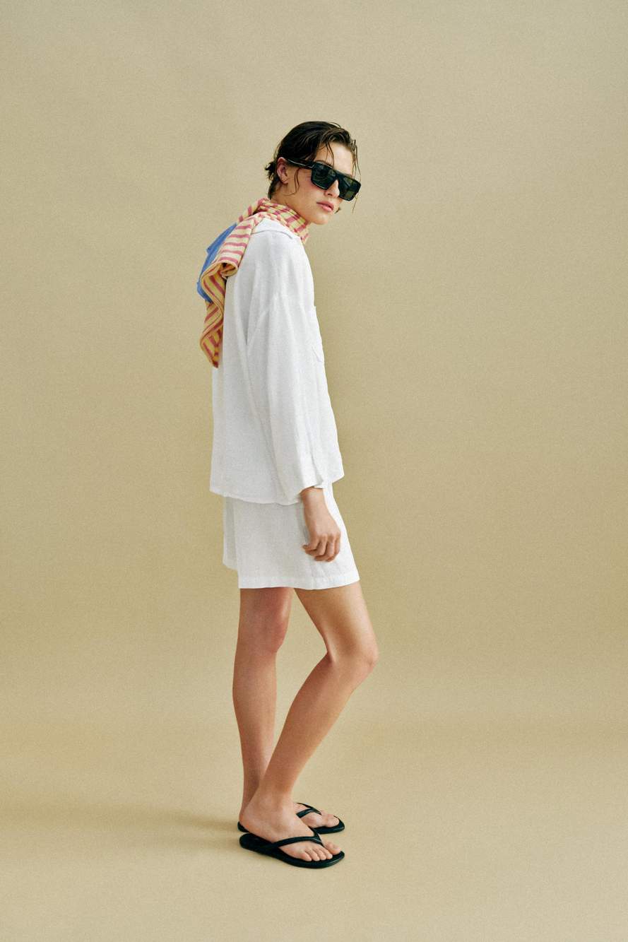 HIGH-WAIST DARTED SHORTS — Product image 4 of 9