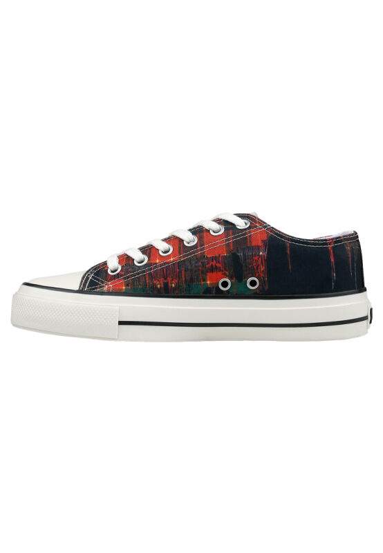 Men Vegan Black Sneakers - Japanese Skull Design — Product image 5 of 9