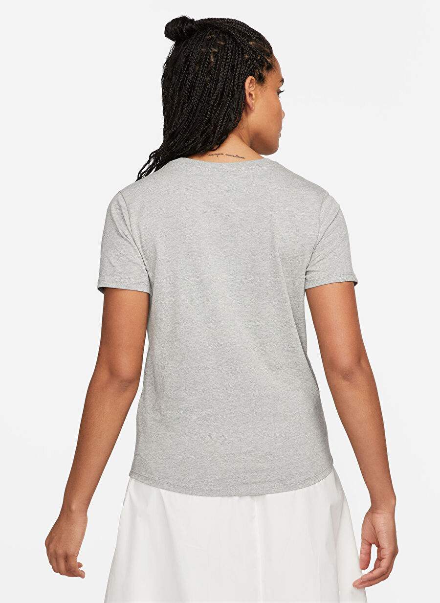 Nike Black - Grey - Silver Women's Round Neck T-Shirt DX7902-063 W NSW TEE CLUB — Product image 3 of 3