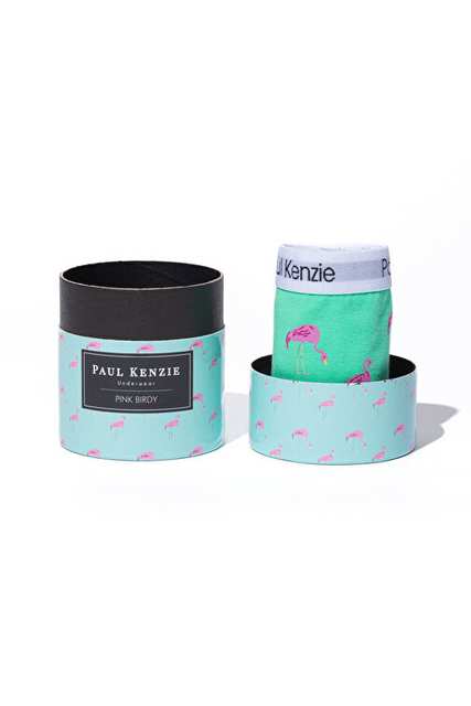 Patterned Women's Slip Panties - Couple Collection Pink Birdy