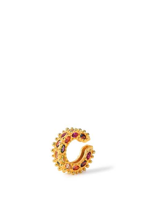 Royal Ear Cuff Classic Flare 22K Gold Plated Brass Women Earrings