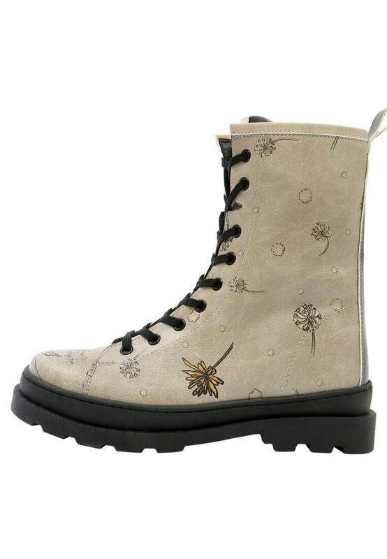 Women Vegan Leather Beige Zipper Long Boots - There is always Hope Design — Product image 4 of 8