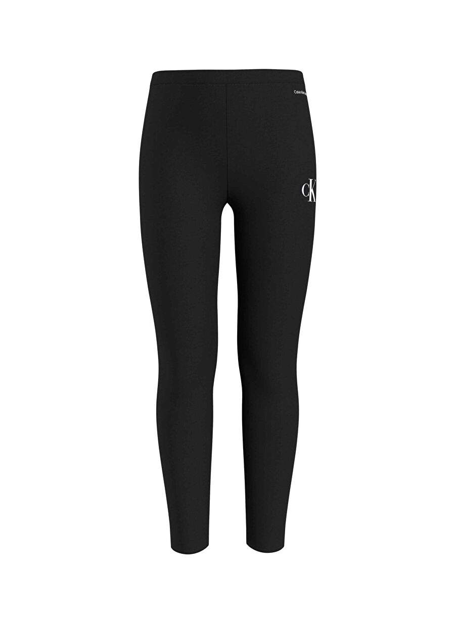 Calvin Klein Siyah Kız Çocuk Skinny  Uzun Düz Tayt IG0IG02137BEH — Product image 3 of 6