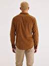 Dockers Kahve Erkek Gömlek Slim Fit Gömlek A4253-0063 — صورة المنتج 9 من 10