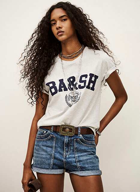 Beyaz Kadn 100 Pamuk T Shirt 1e26ioni