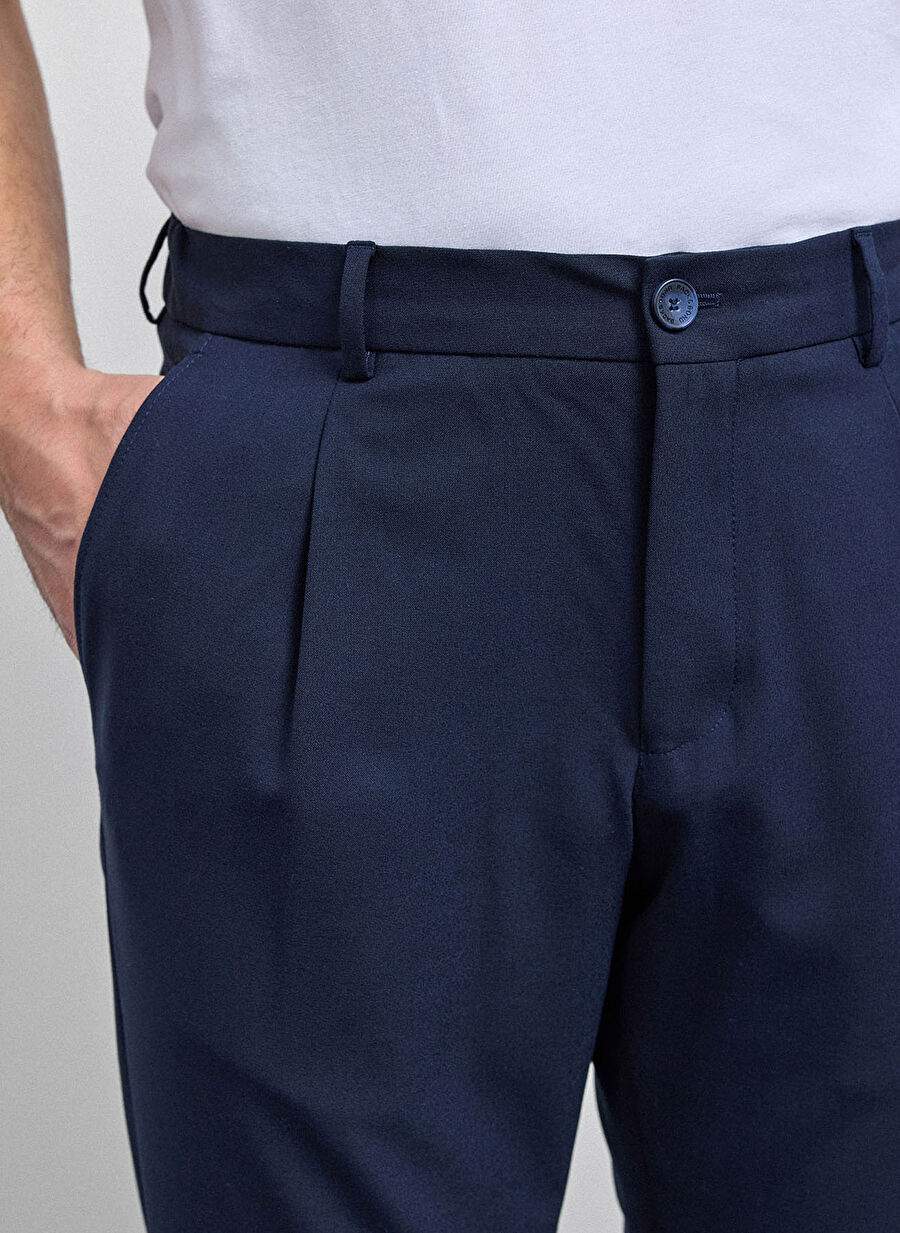 Back And Bond Lacivert Erkek Slim Fit Pantolon B35w31008 — صورة المنتج 4 من 5