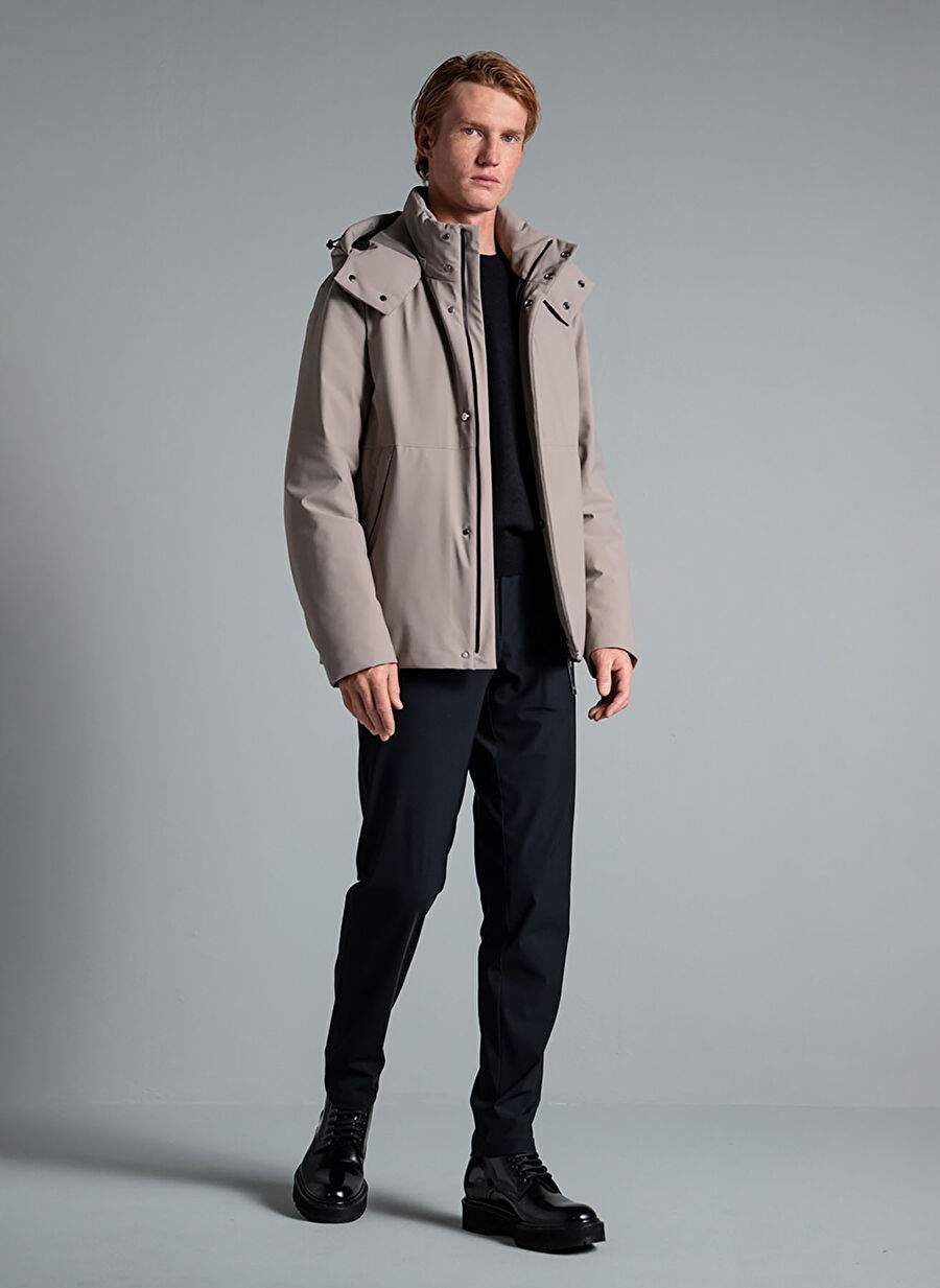 Hooded Collar Stone Men's Standard Coat KUDO — Product image 1 of 8
