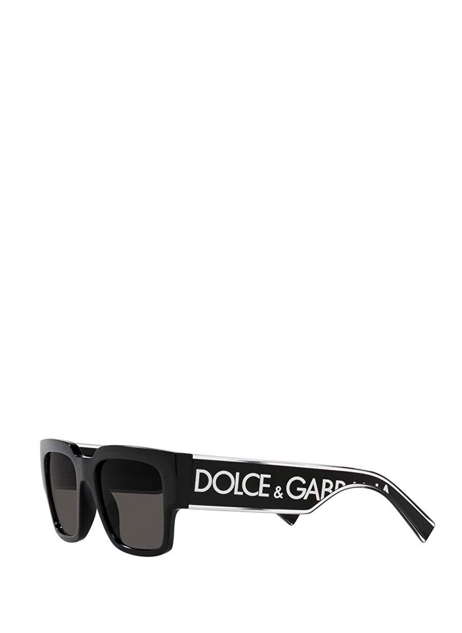 Dolce&Gabbana DG6184 Köşeli Siyah Erkek Güneş Gözlüğü — صورة المنتج 3 من 11