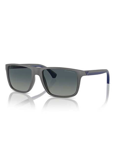 Emporio Armani EA4033 Köşeli Gri Erkek Polarize Güneş Gözlüğü