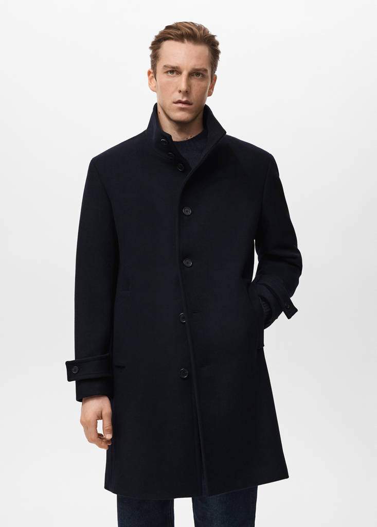 Wool funnel neck coat — Product image 14 of 20