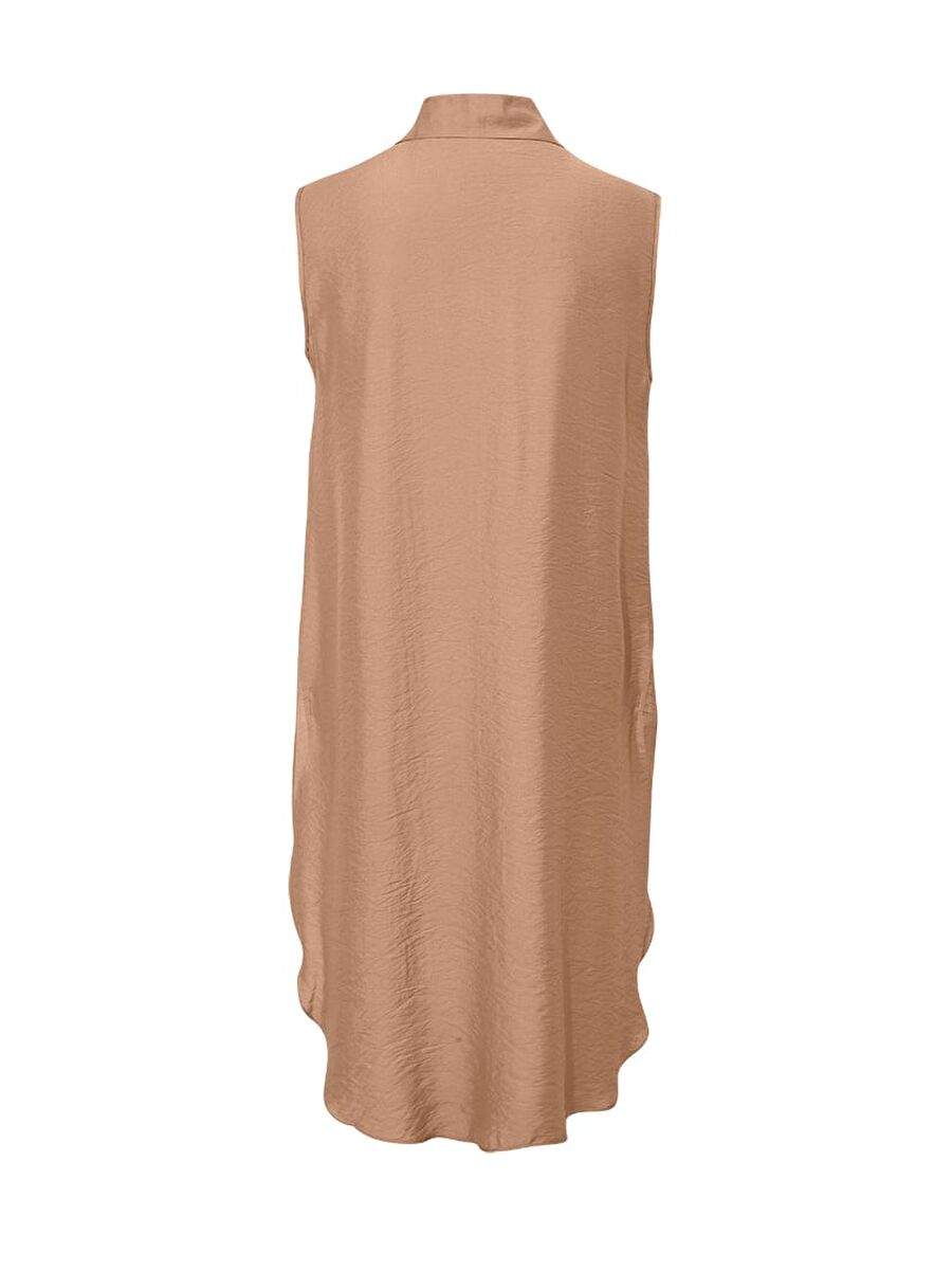 Kolsuz Rahat Kesim Gömlek - Camel — Product image 4 of 5