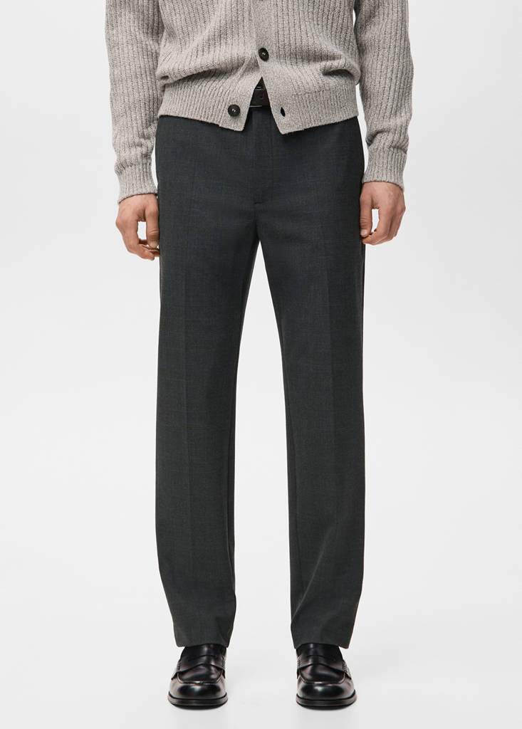 Regular fit micro-check trousers — Product image 12 of 19