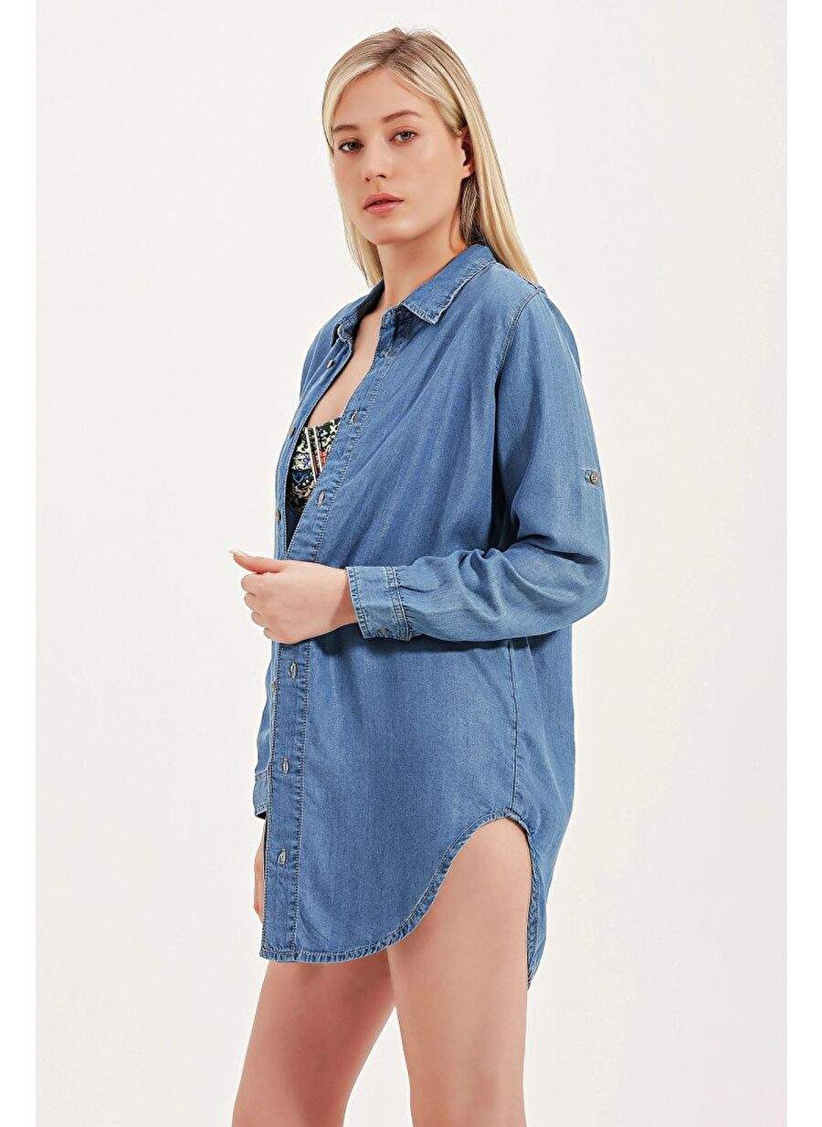 DENİM BLUZ — Product image 4 of 8