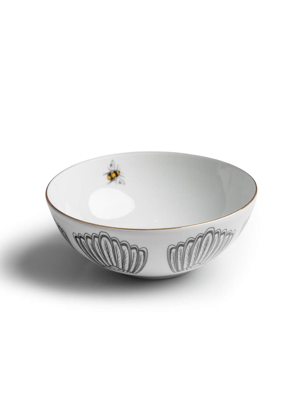 Bee Happy Collection Arı Figürlü Porselen Orta Servis Kasesi — Product image 4 of 4