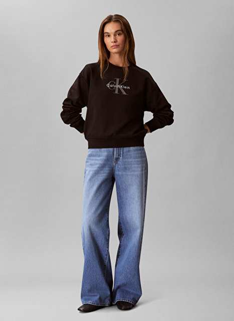 Black Cadn Cotton Sweatshirt Lv047b234gub1