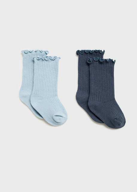 2 pack ribbed socks