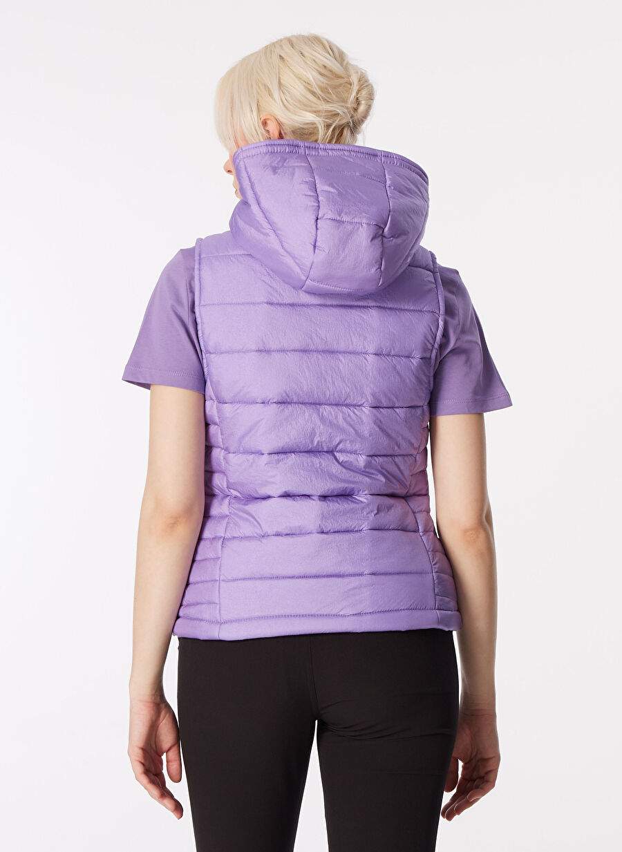 Caterpillar Black Women Stand Collar Quilted Puffer Vest C3WG-YLK02 — Product image 6 of 6