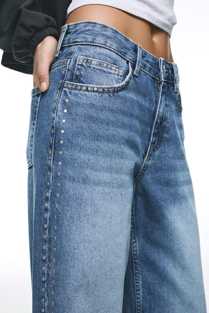 Wide-leg stud jeans — Product image 51 of 60
