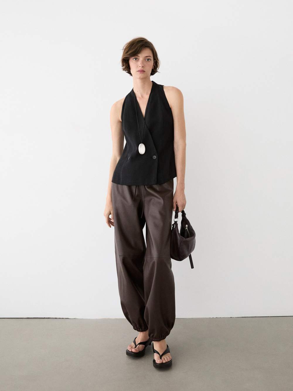 Nappa leather sarouel trousers — Product image 6 of 13