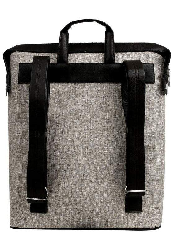 Unisex Vegan Gray Backpack - The Wise Owl Design — Product image 4 of 5