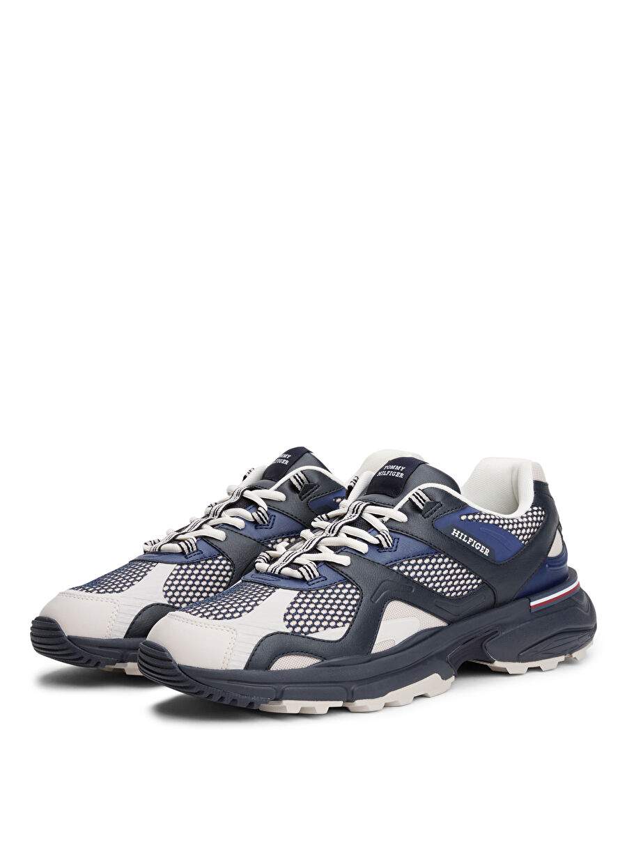 Tommy Hilfiger Beyaz Erkek Sneaker Runner Tech Mix — Product image 2 of 4