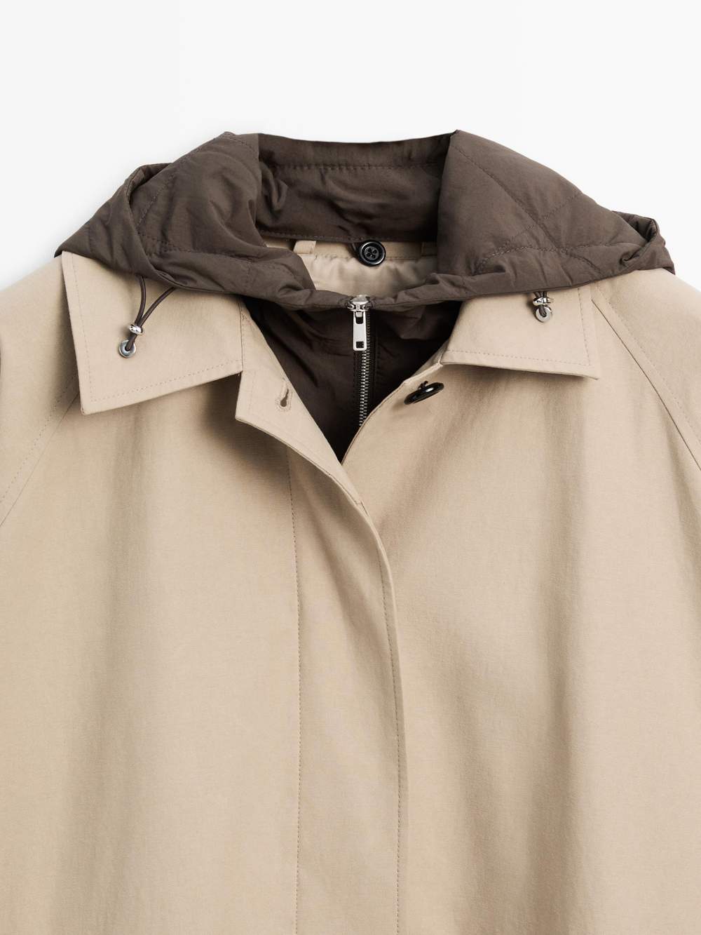 Cape trench coat with hood — Product image 9 of 13